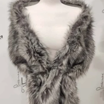 estola-gris-pelo-sintetico