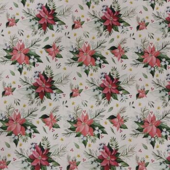 tela-estampado-navideno-flor-pascua-estrellas